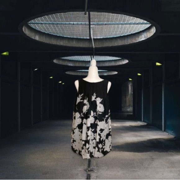 Midnight Velvet Black & White Sleeveless Dress - Size 1X - Picture 2 of 10